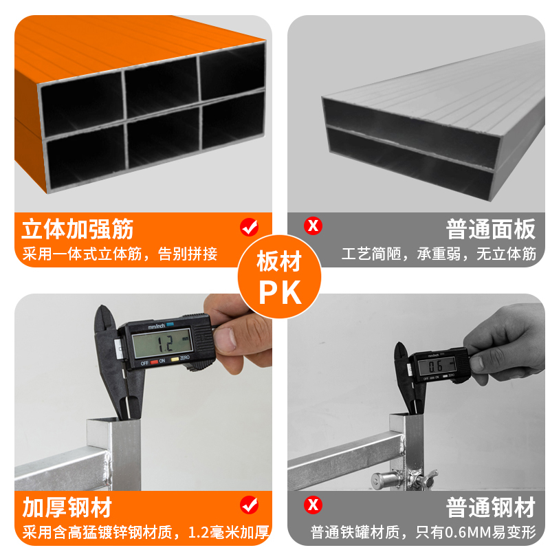 铝合金马凳折叠升降加厚装修伸缩施工刮腻子新型特厚脚手架室内