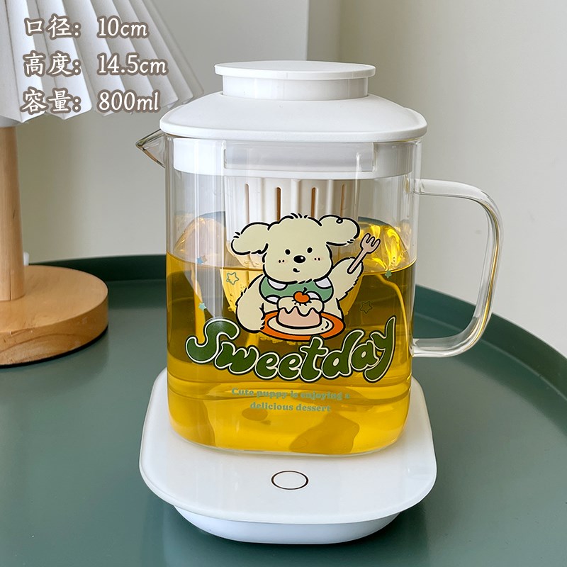 耐高温玻璃泡茶壶装家用大容量茶水分离杯子办公室专用花茶水杯