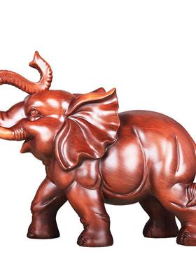 招财大象摆件一对聚家财纳室福吉象TM657443居饰品客厅工艺品公酒