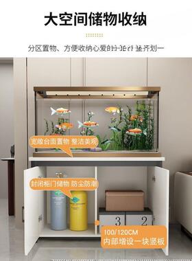 鱼缸底柜客厅承重置柜带门鱼缸底座鱼铁艺鱼缸用专架sm873JDS子家