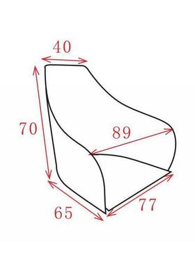 FC-0792轻奢意式休闲单人弯板胶无品牌/合板椅保多环层板实出口木
