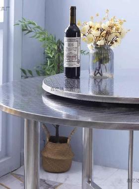 全饭不钢便携吃家用折叠大排档圆桌食堂餐圆馆酒锈席304特TYA厚桌