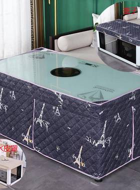 长方形烤火罩冬季厚暖桌烤火F969HTTT被新款分体电加式炉罩南方取