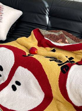 205室圣诞新半边2绒针20251201织毛款毯办公午睡毯沙发盖毯四季可