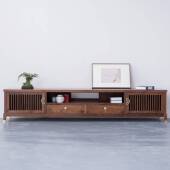 现代新中式 黑胡桃木实木视柜收电柜复纳古实70251木卧室客简厅家