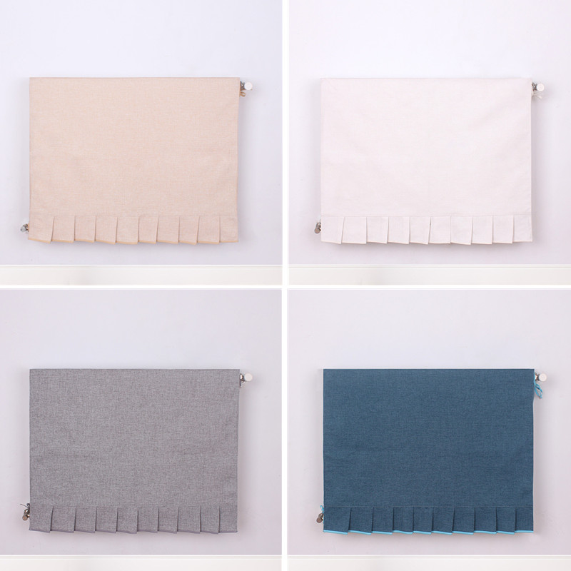 加厚暖气片罩简约家用暖气防尘罩纯色布艺装饰罩定制遮挡暖气罩套