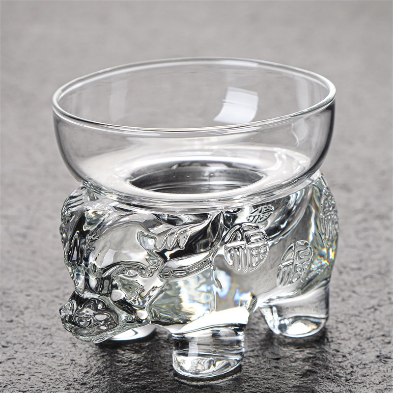 过滤网茶漏玻璃茶叶过滤器创意貔貅茶斗水晶茶隔茶滤高端泡茶配件