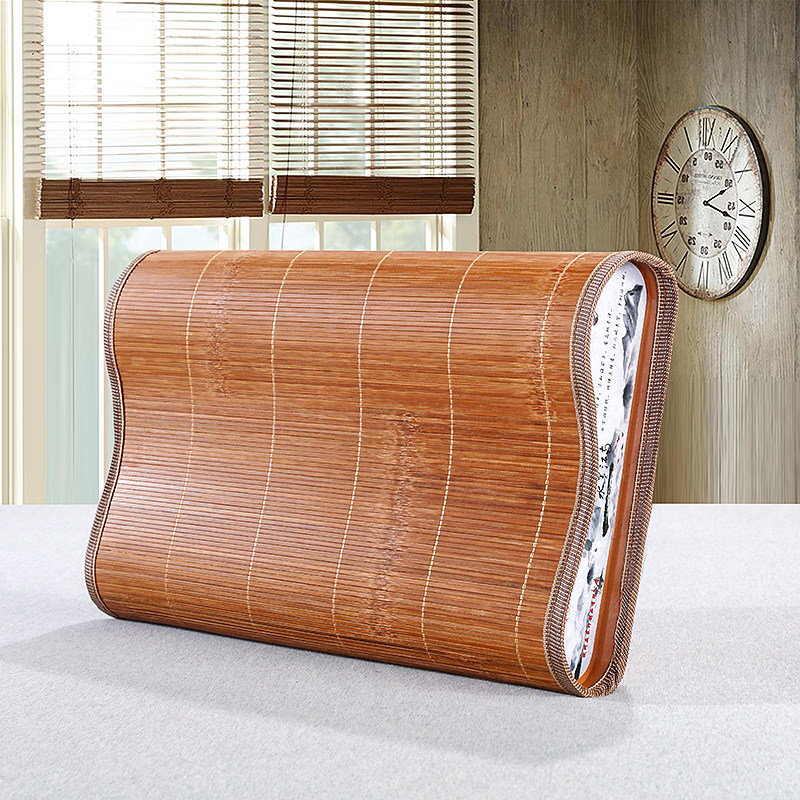 天然竹木枕透气舒适竹枕头夏季凉枕颈椎枕空心清爽竹凉枕麻将枕