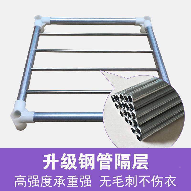 加粗全钢管衣柜厚简易布柜租家用VTF卧室加固加单人双人出房用衣