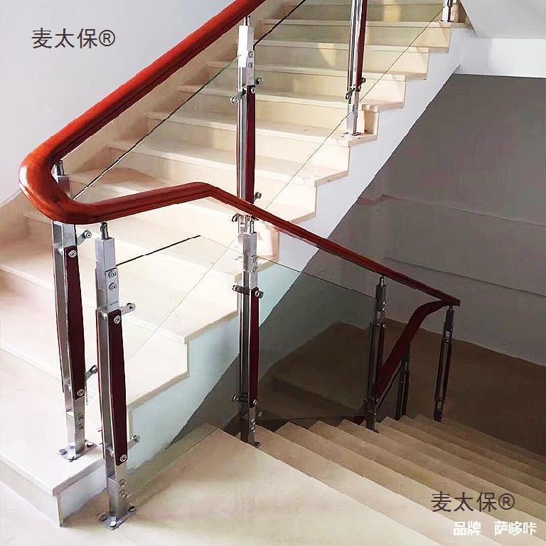 装饰托架支撑底台座园护栏杆配件铁艺阳不锈公OPT立柱玻璃钢夹麦