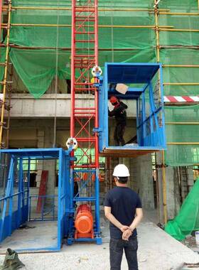 运2025施NSG工建筑料提升机工地柱双笼物升单降货梯货物输物料提