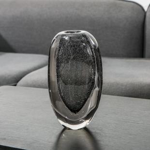 现代简工约手吹制玻璃尚花瓶摆件时13软装样房客厅花板器