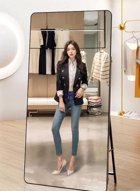 全身衣镜服装落地衣镜VMX试挂墙显瘦网红女生卧室家用店穿化妆镜