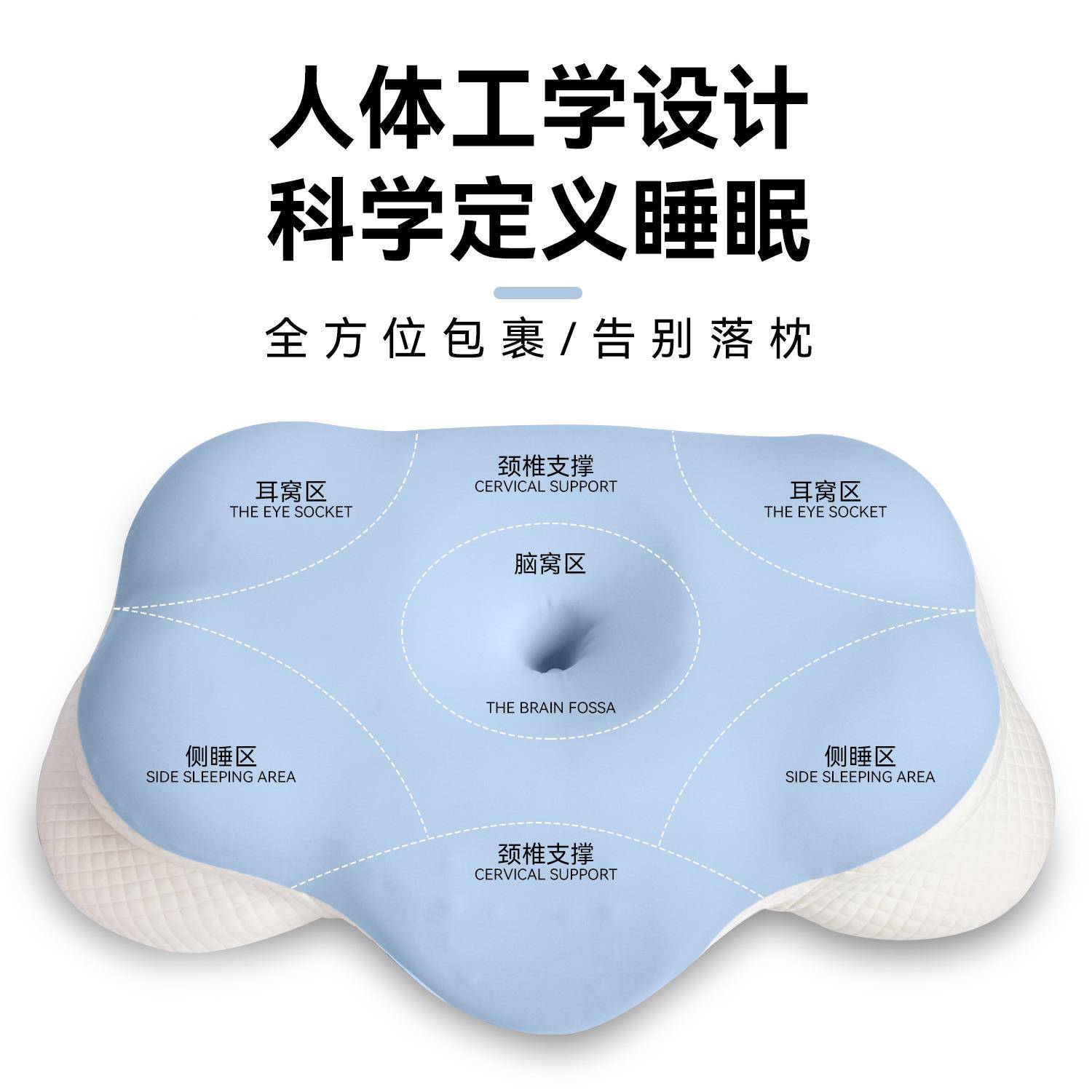 护颈枕忆枕记高睡不FNT塌护脖慢子回弹记忆棉睡眠枕头