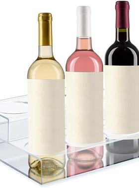 透亚克ECK力置子物架桌面U型展示架柜收纳架挡板隔冰明箱分层板厨