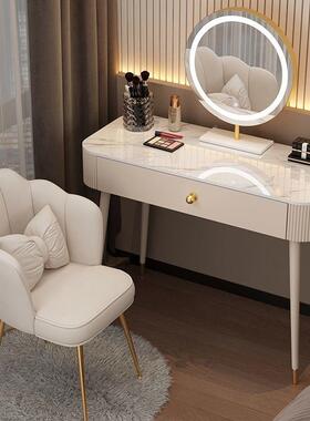 约梳妆轻台实木岩风板HKB台面卧室简网红化妆台奢收纳书桌化妆桌
