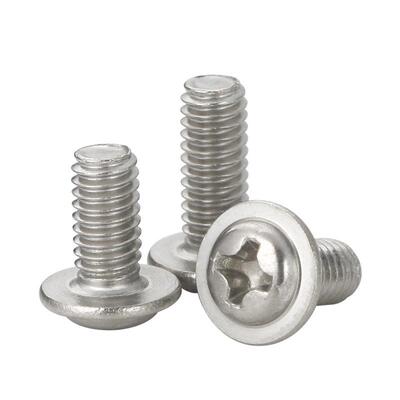 圆头垫螺丝带M6413*6PWM介介子螺丝头带螺钉连垫盘螺丝浩业厂家现