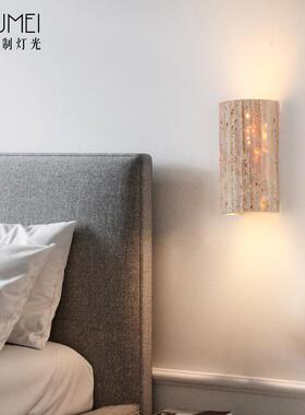 条防纹黄洞石户外壁灯水阳楼梯庭院门古口66234复室外台浴室别墅