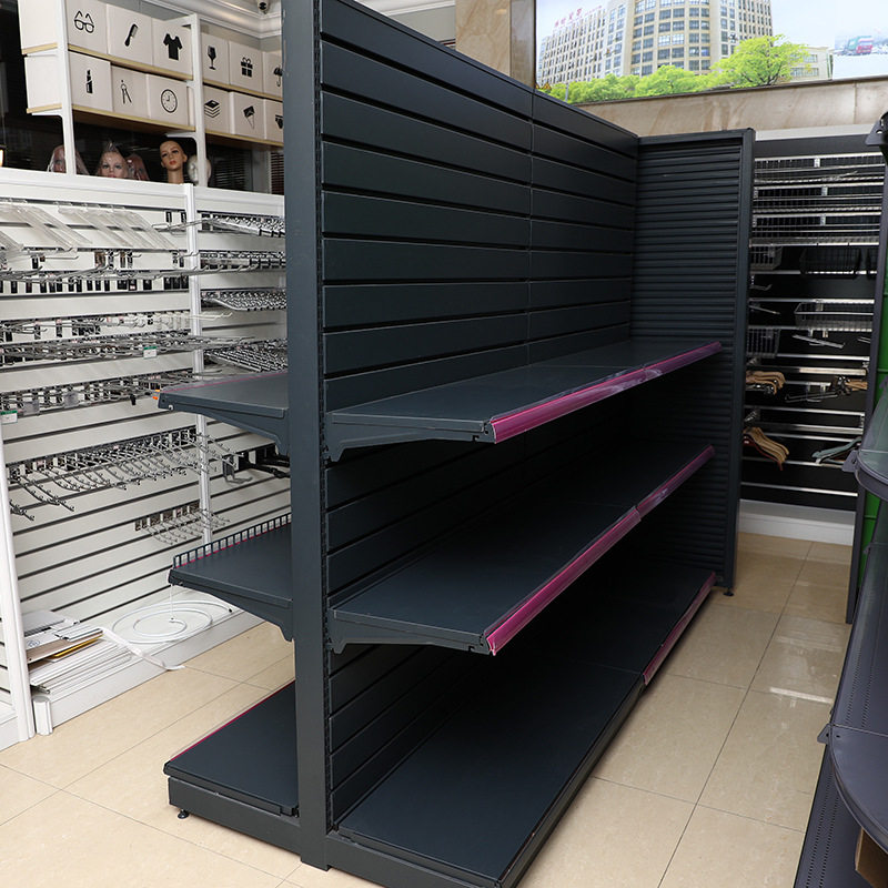 厂家定 制超市便利店商品物品货架金属单双面物品展示柜商超货架
