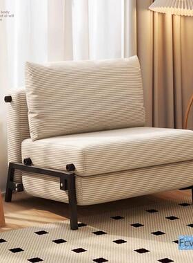 吉RIJ叠妃翔新款单发人灯芯绒小户型多功能书房折沙发床两用双人