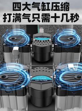 空LJG压气机泵空2气压缩机小型20v无油静音汽泵机器气磅工业气级