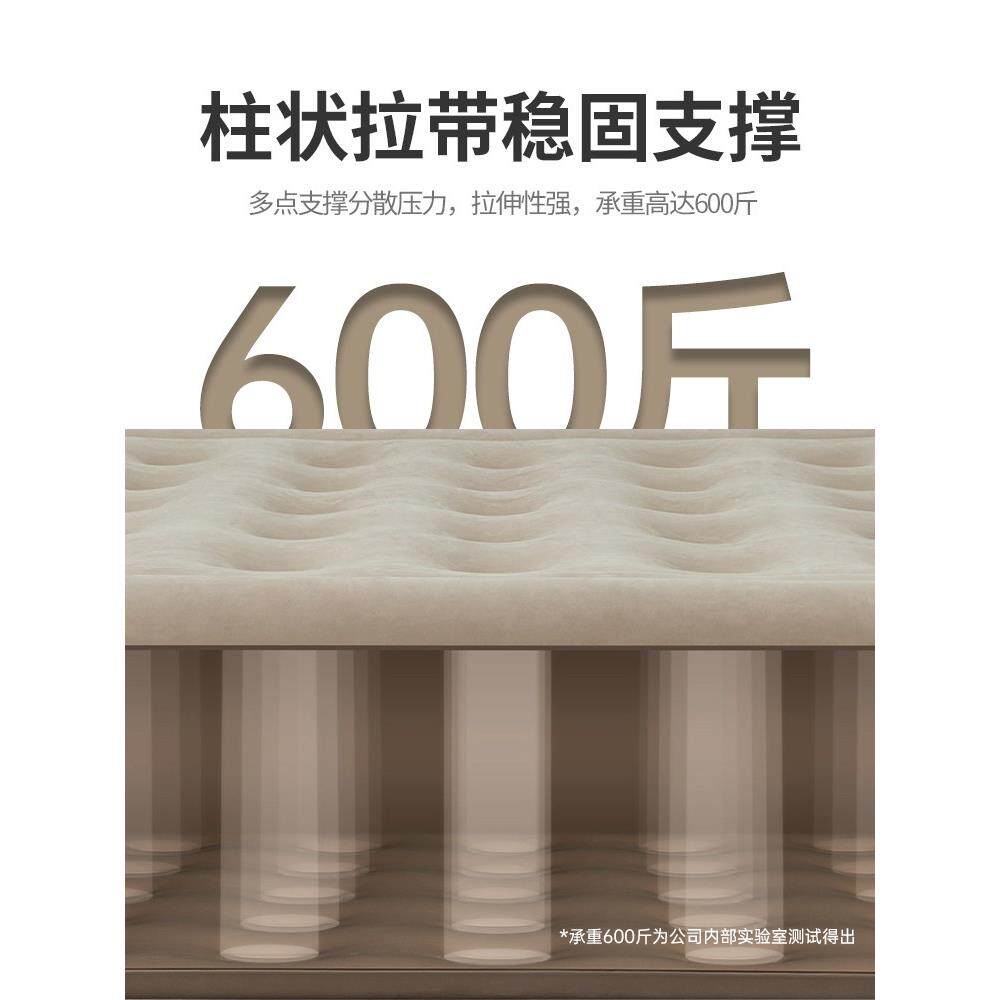 ?山约折折叠自动椅叠床单人充气床办公室午休躺家打地铺成人用睡