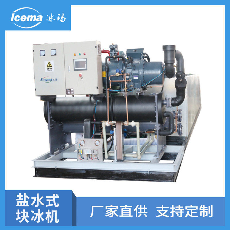 盐水式块冰机 1-60吨 大型工业块冰机制冰设备盐水式制冰机