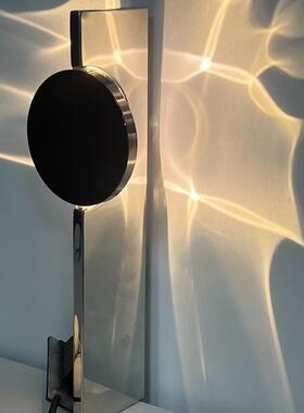 热卖极创床意纹不锈钢旋转波壁灯设计简师款氛围POZ头壁灯