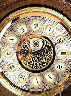 姆赫勒机械落地钟客厅家国用钟美式座钟台式HKP坐欧式复古老式麦