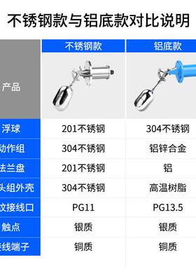 法式液位浮FEK球开UQK-02水兰关位控制器液位全锈自动控制器304不