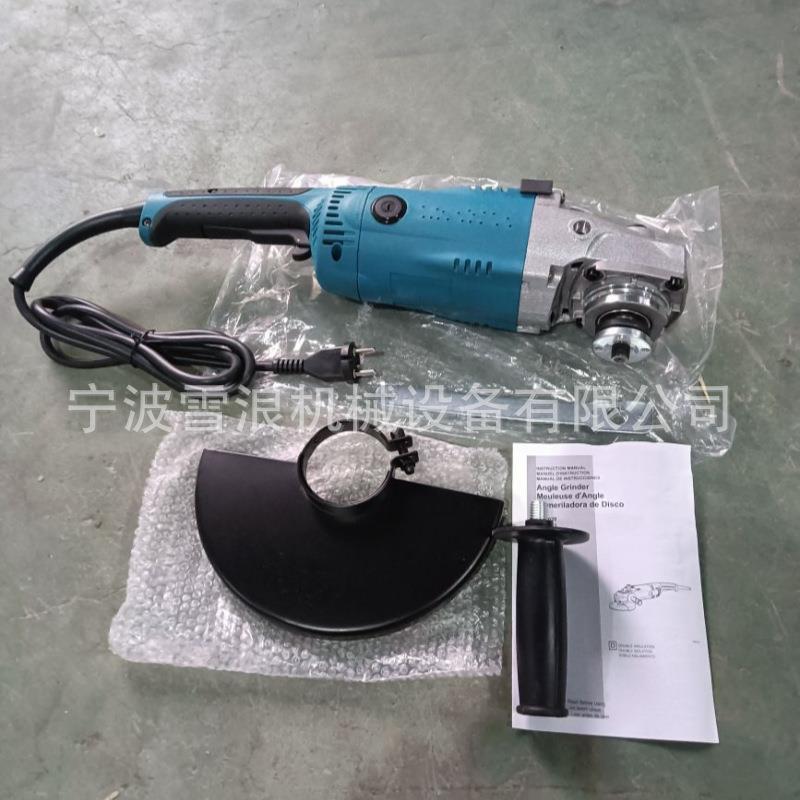 3ZMI0多功能电2动角磨机宁电动工具9寸波电动头弯角磨机带把手