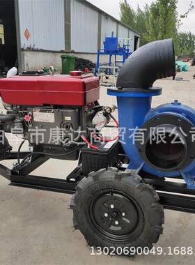 柴油机带动8寸80410寸12寸水泵泵建筑地工防汛水排电机泵