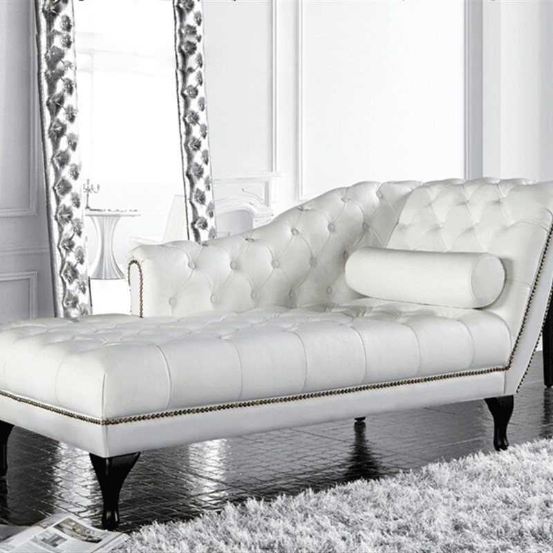 欧式贵妃椅酒店样板房单人沙发小户型卧室窗边躺椅时尚休闲美人榻