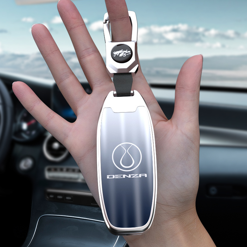 2022新款腾势d9钥匙改装配件卡片汽车用车标装饰全包壳扣包