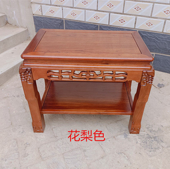 盆景架实木客厅奇石架鱼缸架榆木中式花盆景摆件桌子简约上水石桌