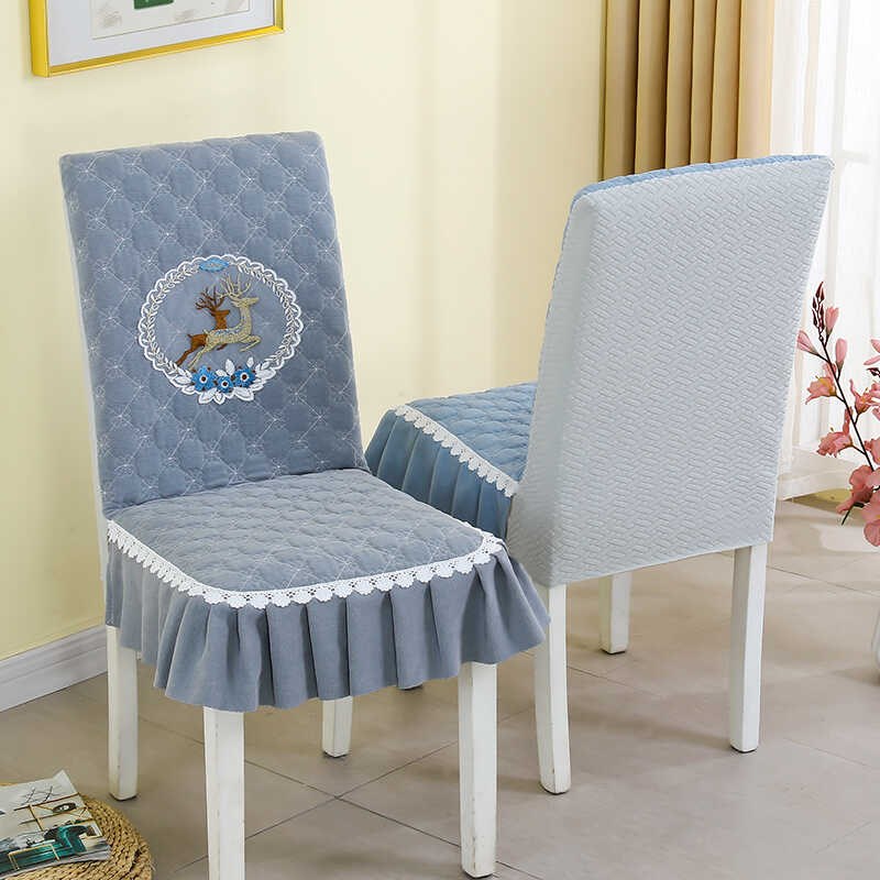 椅子套罩全包餐厅餐桌椅垫坐垫四季通用靠背一体防滑餐椅套连体垫