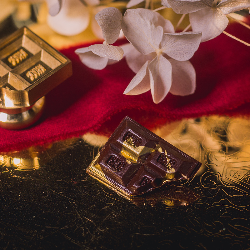 墨下【巧克力】异形火漆印章蜡粒套装礼盒 立体浮雕章头信封封口