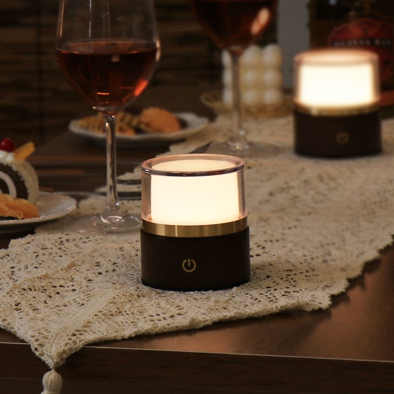 装饰台灯酒吧餐桌面卧室浪漫氛围充电简约复古高级感床头灯小夜灯