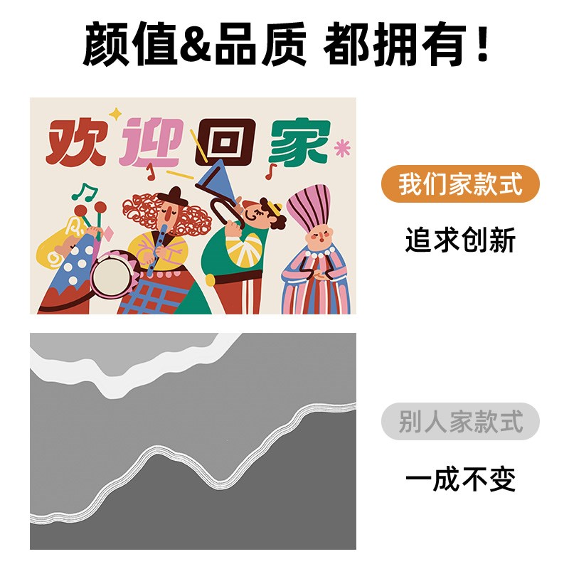 多巴胺入户地垫圈绒耐脏耐磨防滑垫家用除尘免打理进门玄关脚踏垫