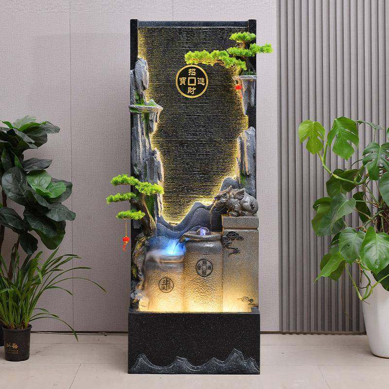 风公水轮山喷泉EPD水幕墙流水屏风摆假件造景观循环水司院水景庭,家居饰品,流水摆件,淘宝优惠券,粉丝福利购,淘宝优惠卷