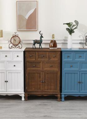 斗柜木美式收纳储物室小柜子NSE客厅卧五斗家柜加宽实置物柜用窄