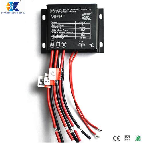 小步道SMC30太阳能控制W器TGZ-SMC308A区充电30MPP易安装免调试