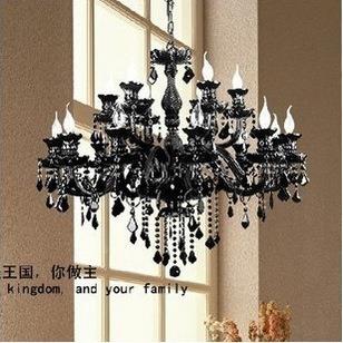 欧式水晶灯吊奢华色黑别客厅灯MD6260卧室灯餐厅酒吧灯墅酒店大气