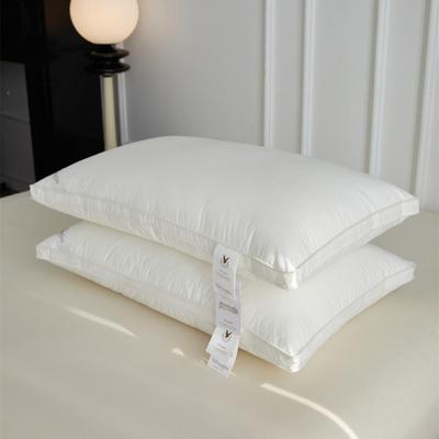 护格伊格尔斯纯棉伦端酒店枕芯柔软舒高适颈纤维+鹅绒枕IOG蓬松枕