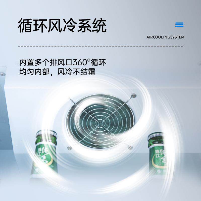 便利连锁店饮料柜保藏展冰示柜商用鲜超市109单门冰箱立式风冷冷