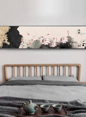 民家和财新中式卧室床头画QZ202012酒店宿装饰画中国风百仙鹤横幅