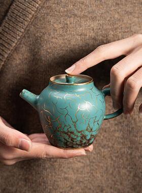 瓷器茶陶陶套瓷大容量瓷茶壶大号单壶壶瓷瓷壶装泡茶壶家用WIU窑