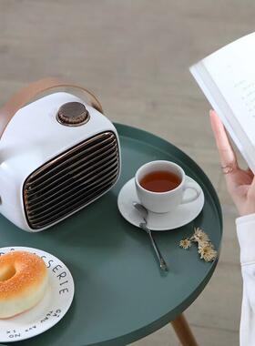 家用式小型电22821取暖器办公台室桌面用迷烯你暖风机石墨实便携