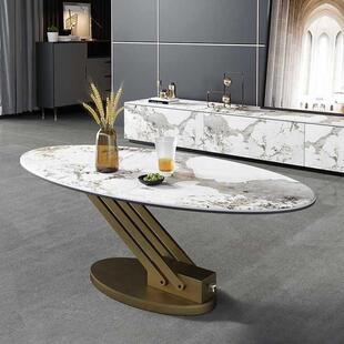 岩板升降茶可餐桌两用多功客厅小几桌子轻ZUM奢创意移动家用小户