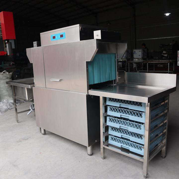通道式洗碗机商用食堂餐厅清洗消毒烘干全自动洗碗跨境热销